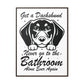 Dachshund Bathroom Buddy - Gallery Canvas Wraps