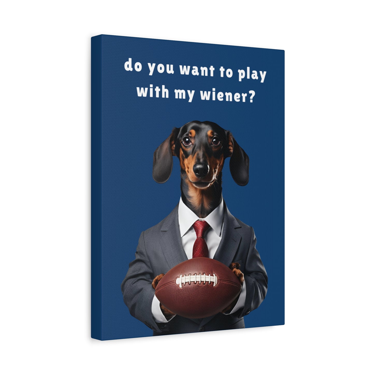 Game On: Play with My Wiener - Matte Canvas