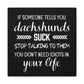 Dachshunds Don't Suck - Matte Canvas