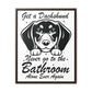 Dachshund Bathroom Buddy - Gallery Canvas Wraps