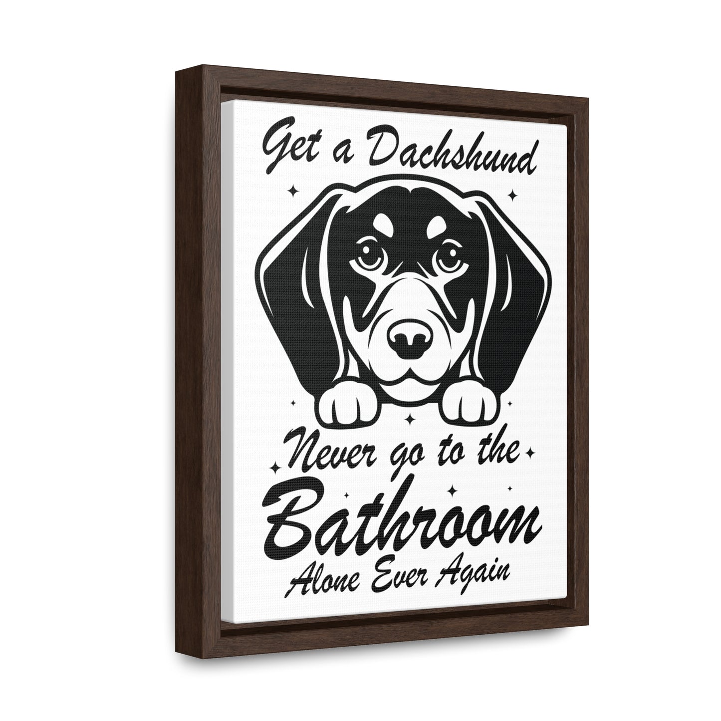 Dachshund Bathroom Buddy - Gallery Canvas Wraps