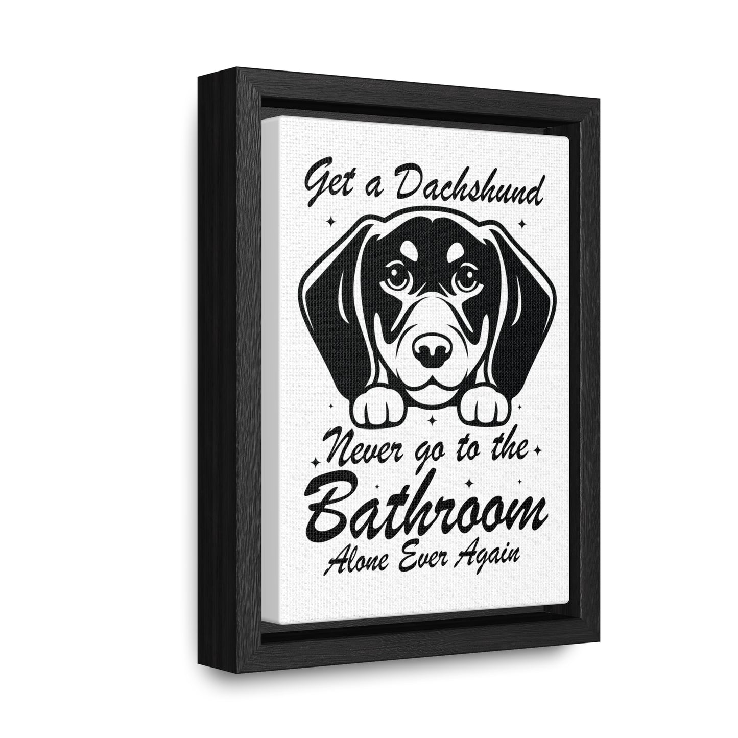 Dachshund Bathroom Buddy - Gallery Canvas Wraps