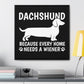 Every Home Needs A Wiener - Canvas Wrap