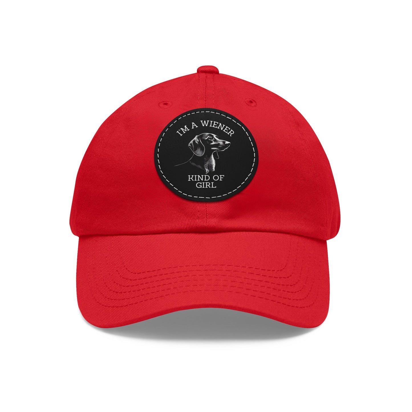 A Girl & Her Wiener - Cap with Leather Patch - Real Rad Boutique