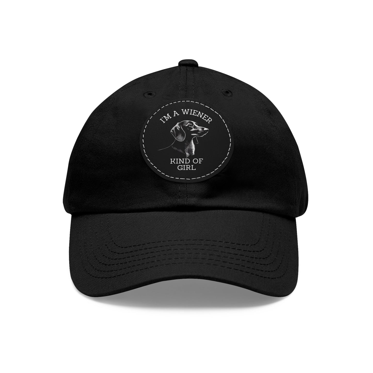 A Girl & Her Wiener - Cap with Leather Patch - Real Rad Boutique