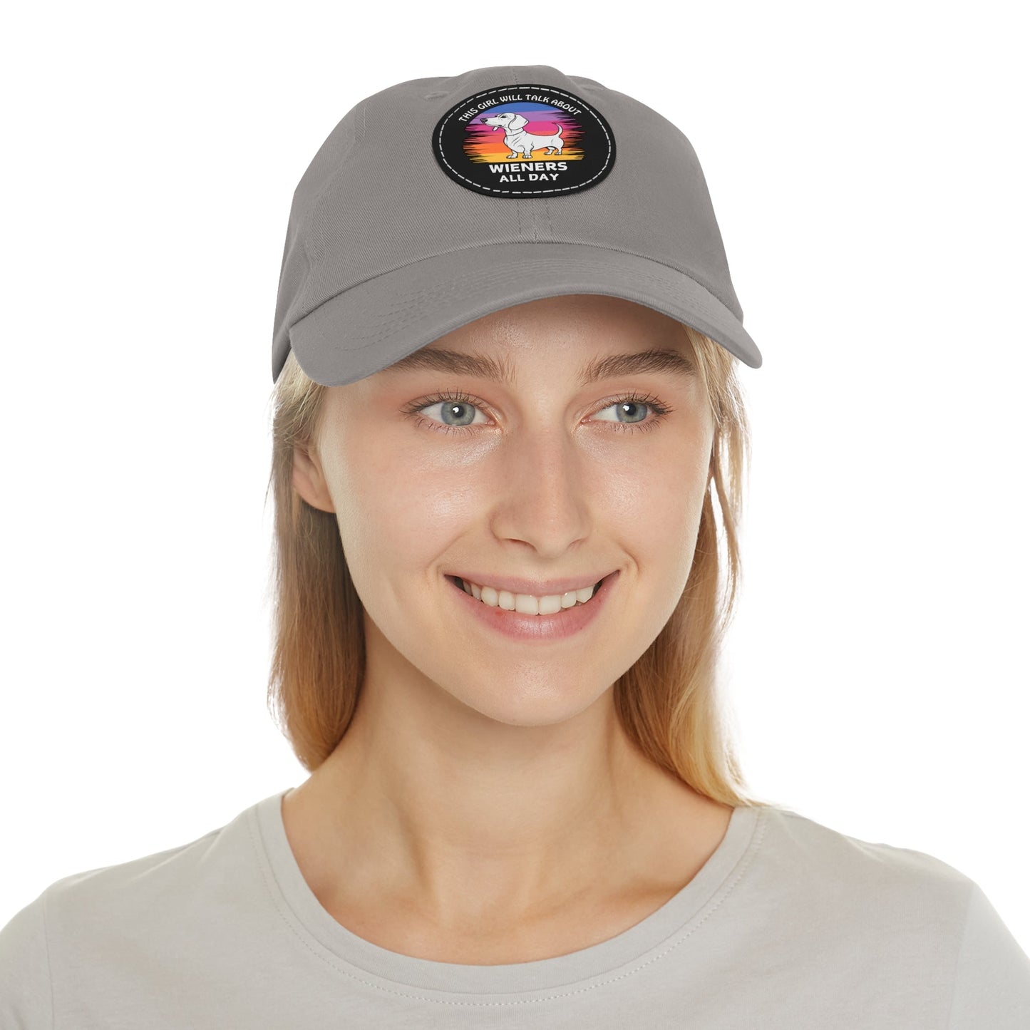 A Girl & Her Wiener - Cap with Leather Patch - Real Rad Boutique