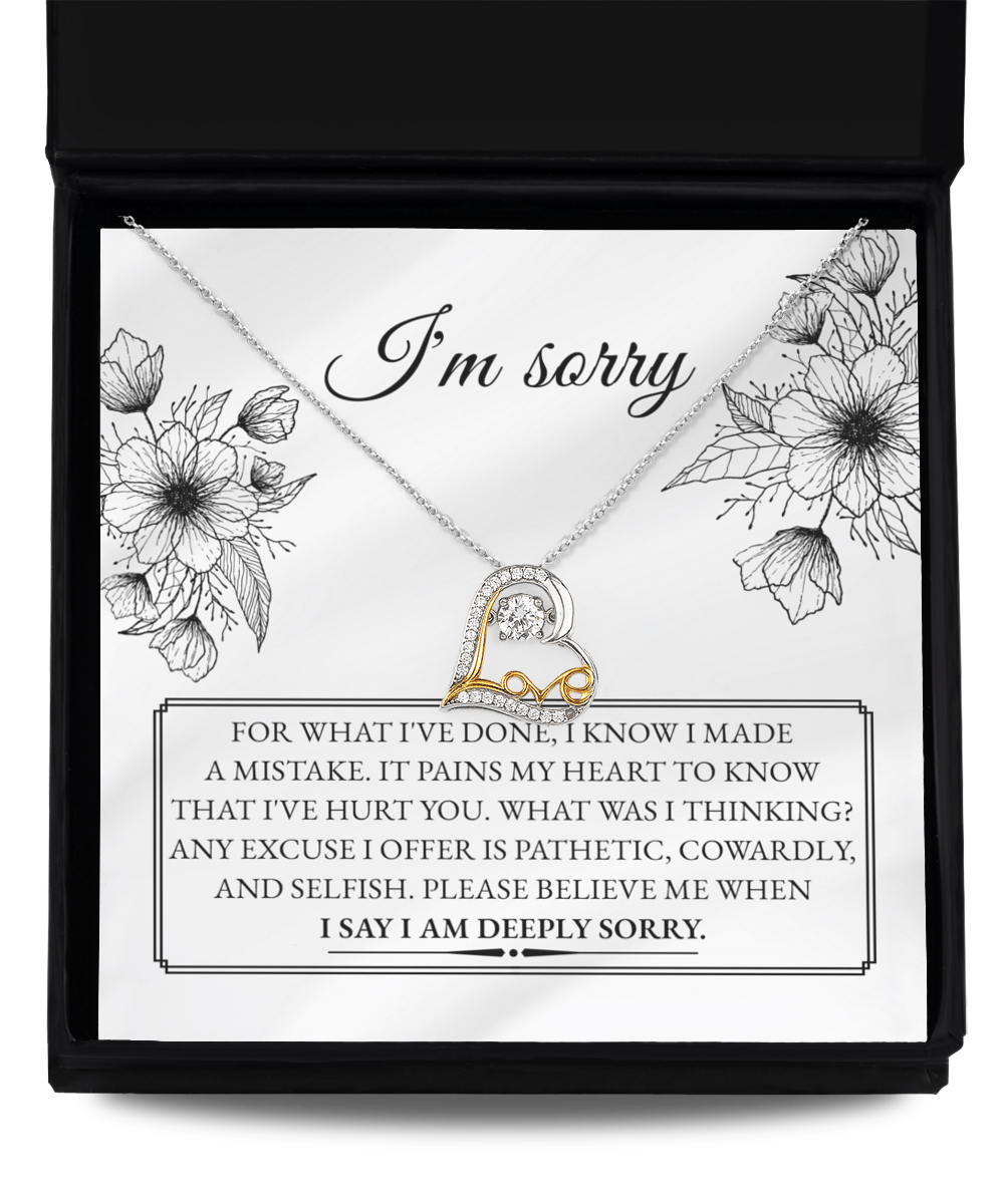 A Heartfelt Apology and Promise to Do Better - Love Dancing Necklace - Real Rad Boutique