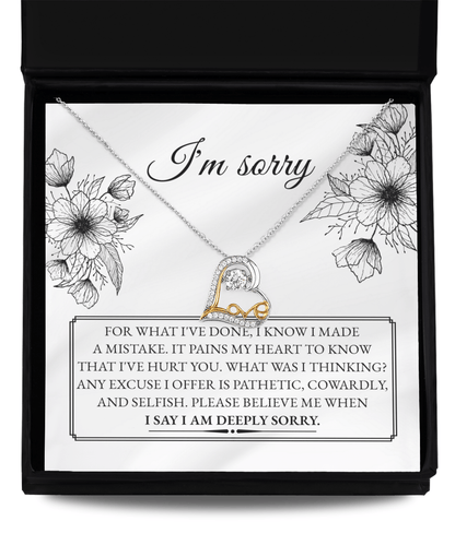 A Heartfelt Apology and Promise to Do Better - Love Dancing Necklace - Real Rad Boutique