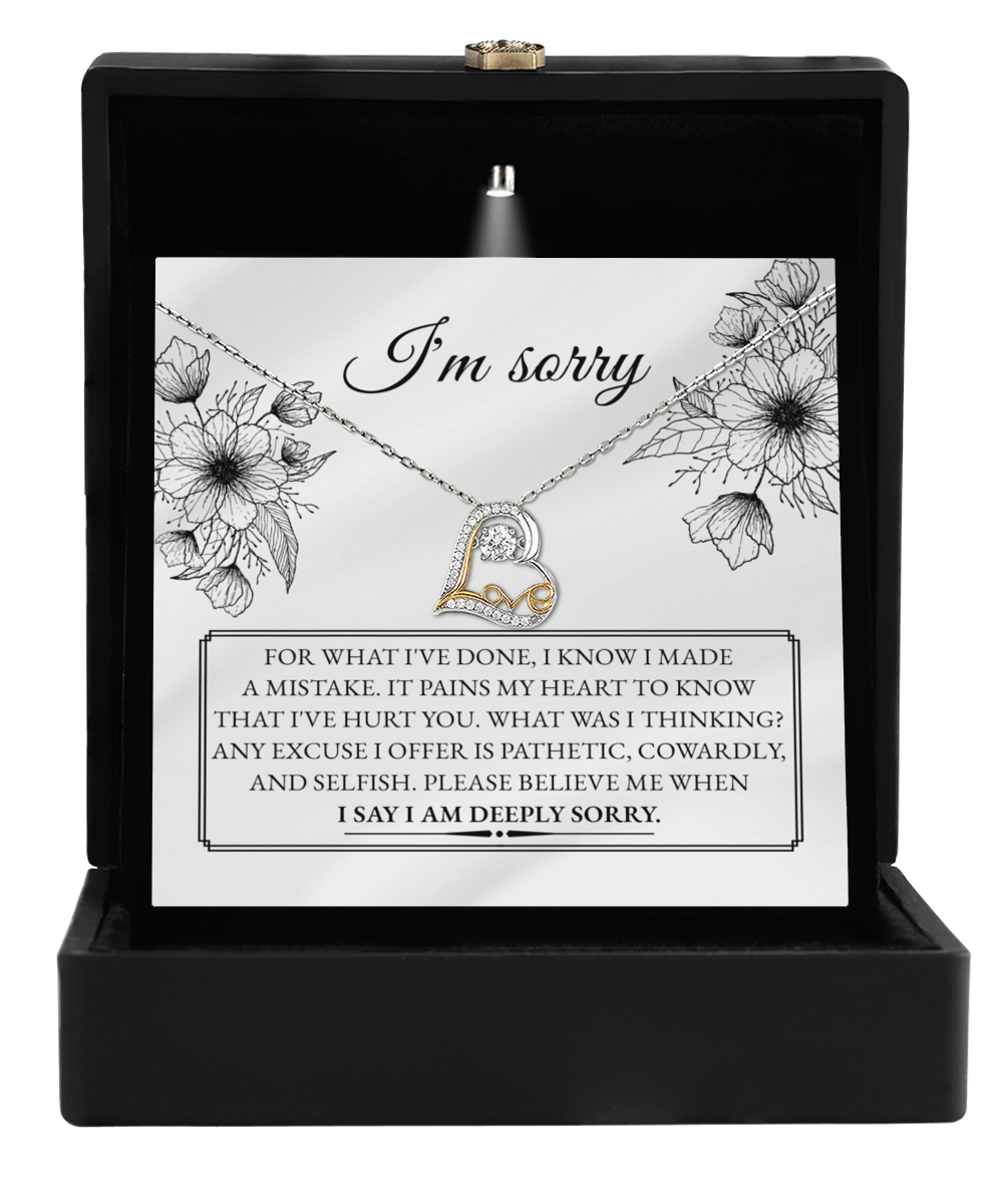 A Heartfelt Apology and Promise to Do Better - Love Dancing Necklace - Real Rad Boutique