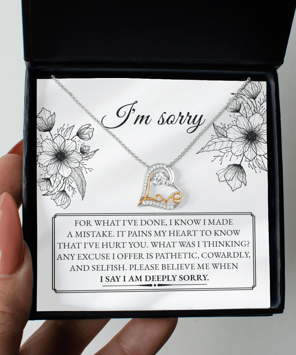 A Heartfelt Apology and Promise to Do Better - Love Dancing Necklace - Real Rad Boutique