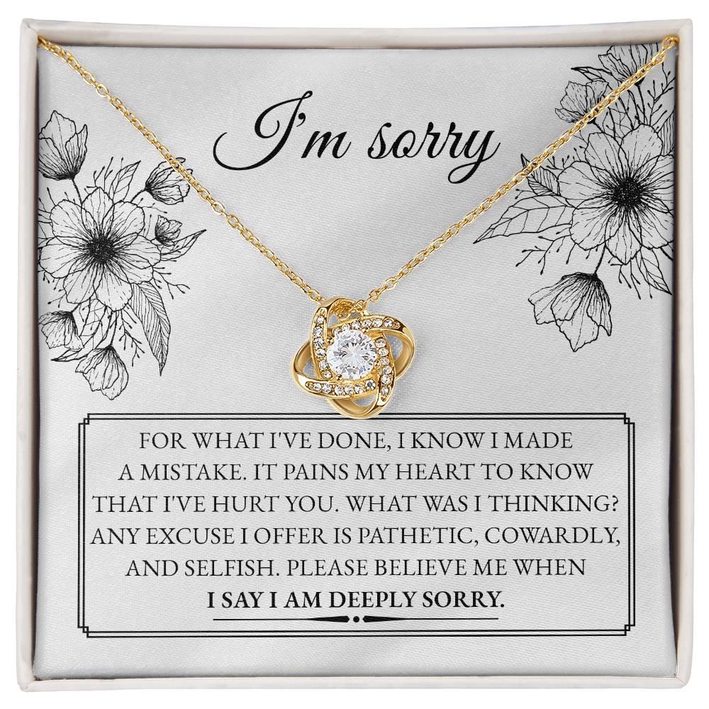 A Heartfelt Apology and Promise to Do Better - Love Knot Necklace - Real Rad Boutique