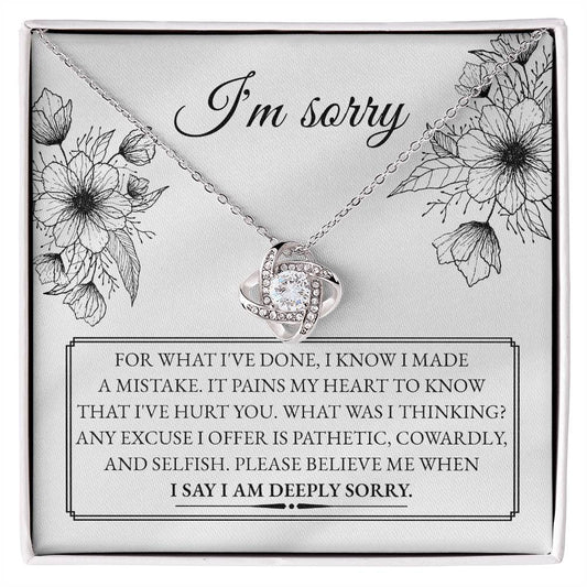 A Heartfelt Apology and Promise to Do Better - Love Knot Necklace - Real Rad Boutique