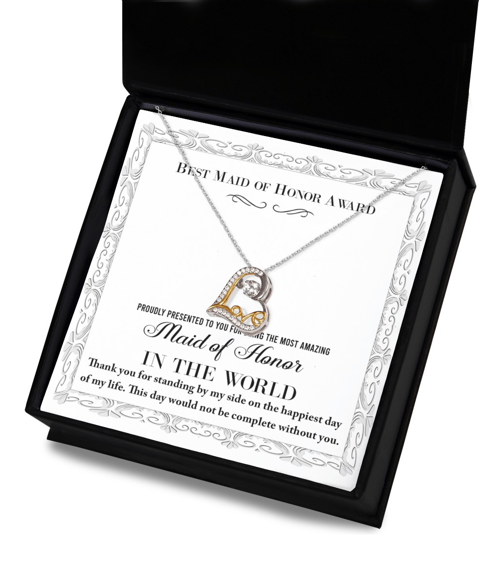 A Special Tribute to the Most Amazing Maid of Honor - Love Dancing Necklace - Real Rad Boutique