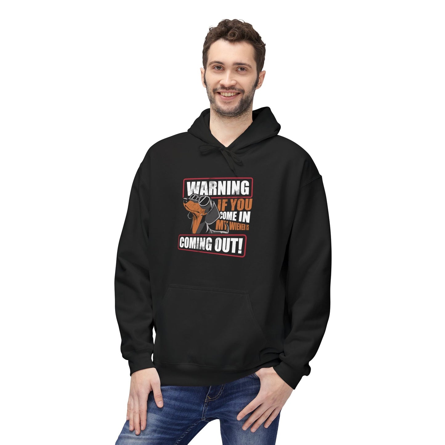 Be Careful Of My Wiener - Softstyle Hoodie - Real Rad Boutique