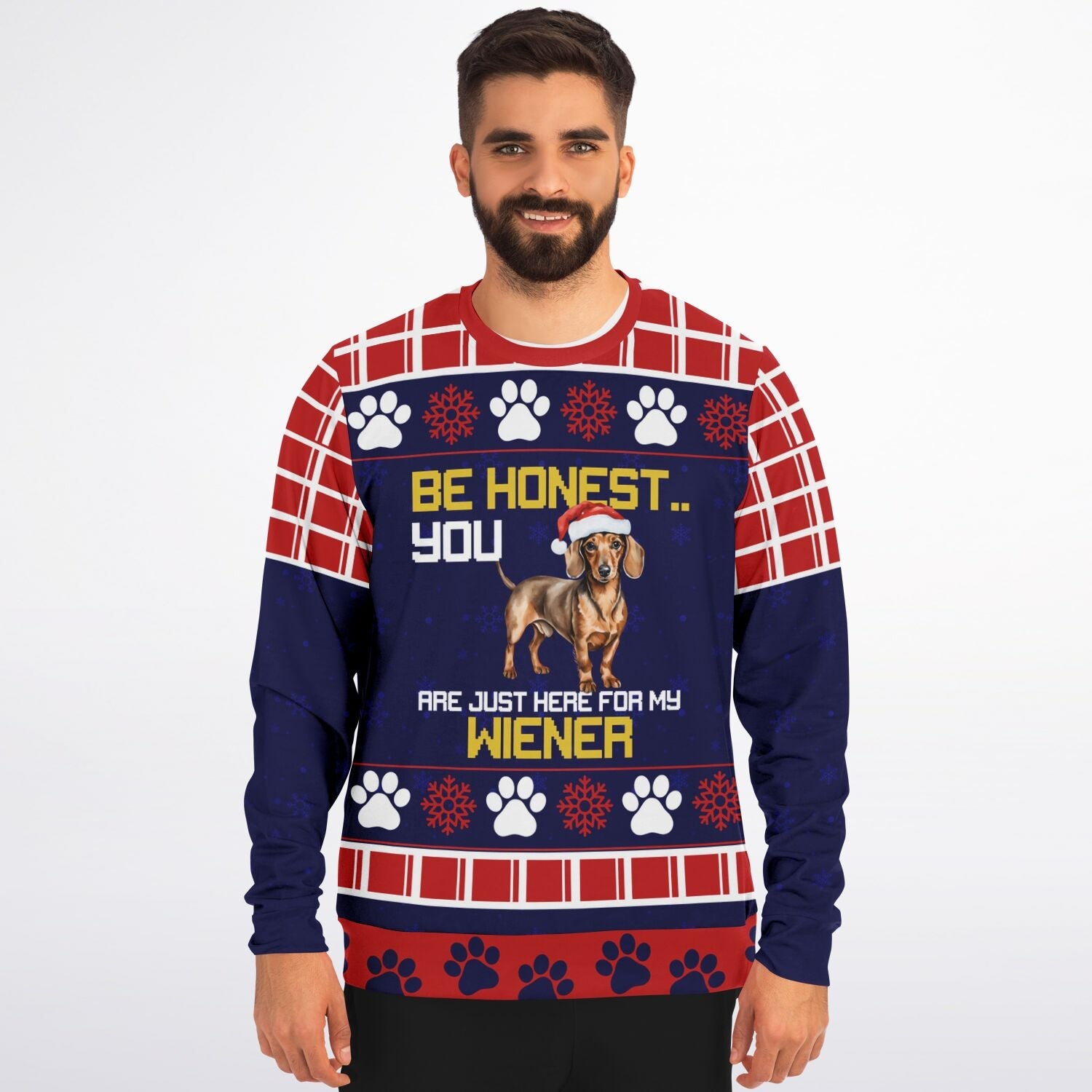 Be Honest You Are Here For My Wiener Christmas Sweater - Real Rad Boutique