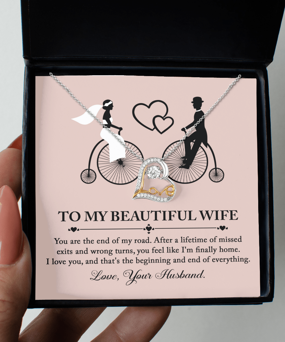 Beautiful Wife - Love Dancing Necklace - Real Rad Boutique