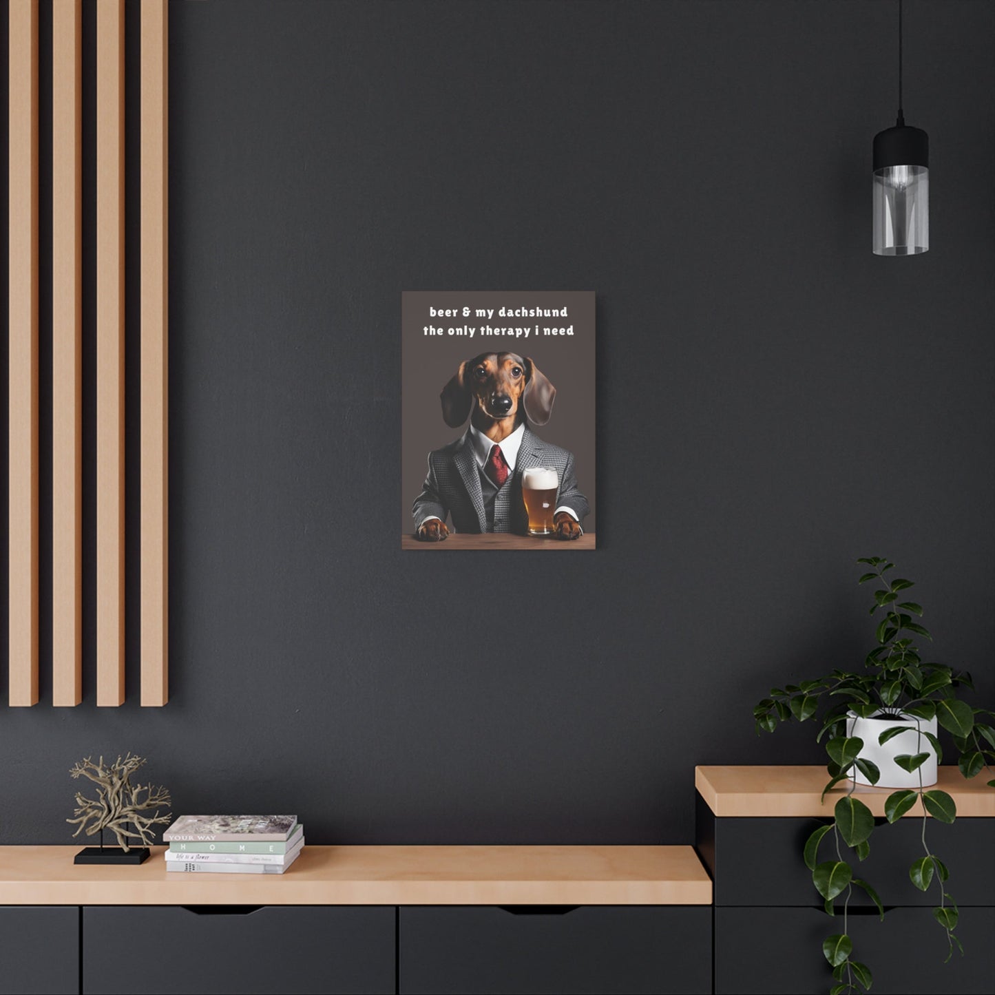 Beer and My Dachshund - Matte Canvas - Real Rad Boutique