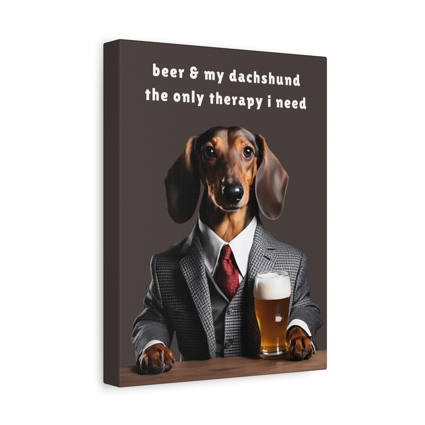 Beer and My Dachshund - Matte Canvas - Real Rad Boutique