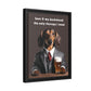 Beer and My Dachshund - Matte Canvas, Black Frame - Real Rad Boutique