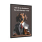 Beer and My Dachshund - Matte Canvas, Black Frame - Real Rad Boutique