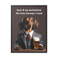 Beer and My Dachshund - Matte Canvas, Black Frame - Real Rad Boutique