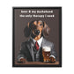 Beer and My Dachshund - Matte Canvas, Black Frame - Real Rad Boutique