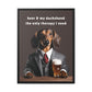 Beer and My Dachshund - Matte Canvas, Black Frame - Real Rad Boutique