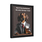 Beer and My Dachshund - Matte Canvas, Black Frame - Real Rad Boutique