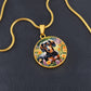 Blooming Doxie - Circle Pendant - Real Rad Boutique