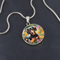 Blooming Doxie - Circle Pendant - Real Rad Boutique