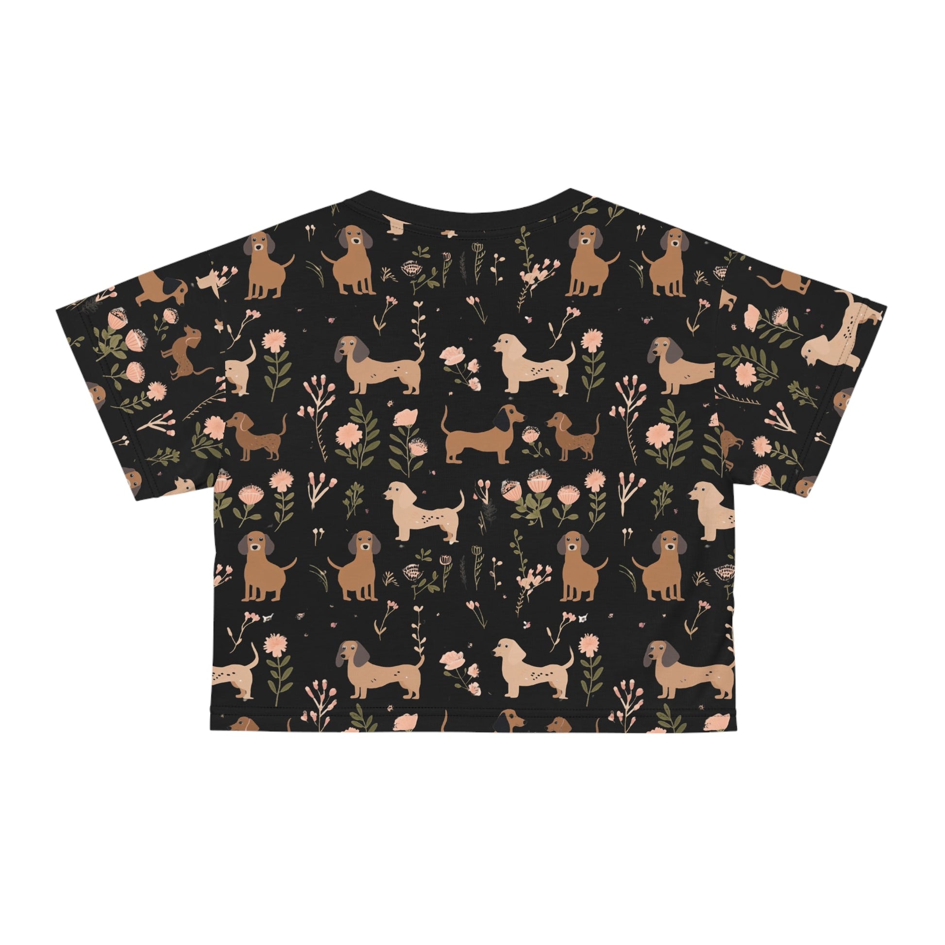 Blossom Hounds - Dachshund Crop Tee - Real Rad Boutique