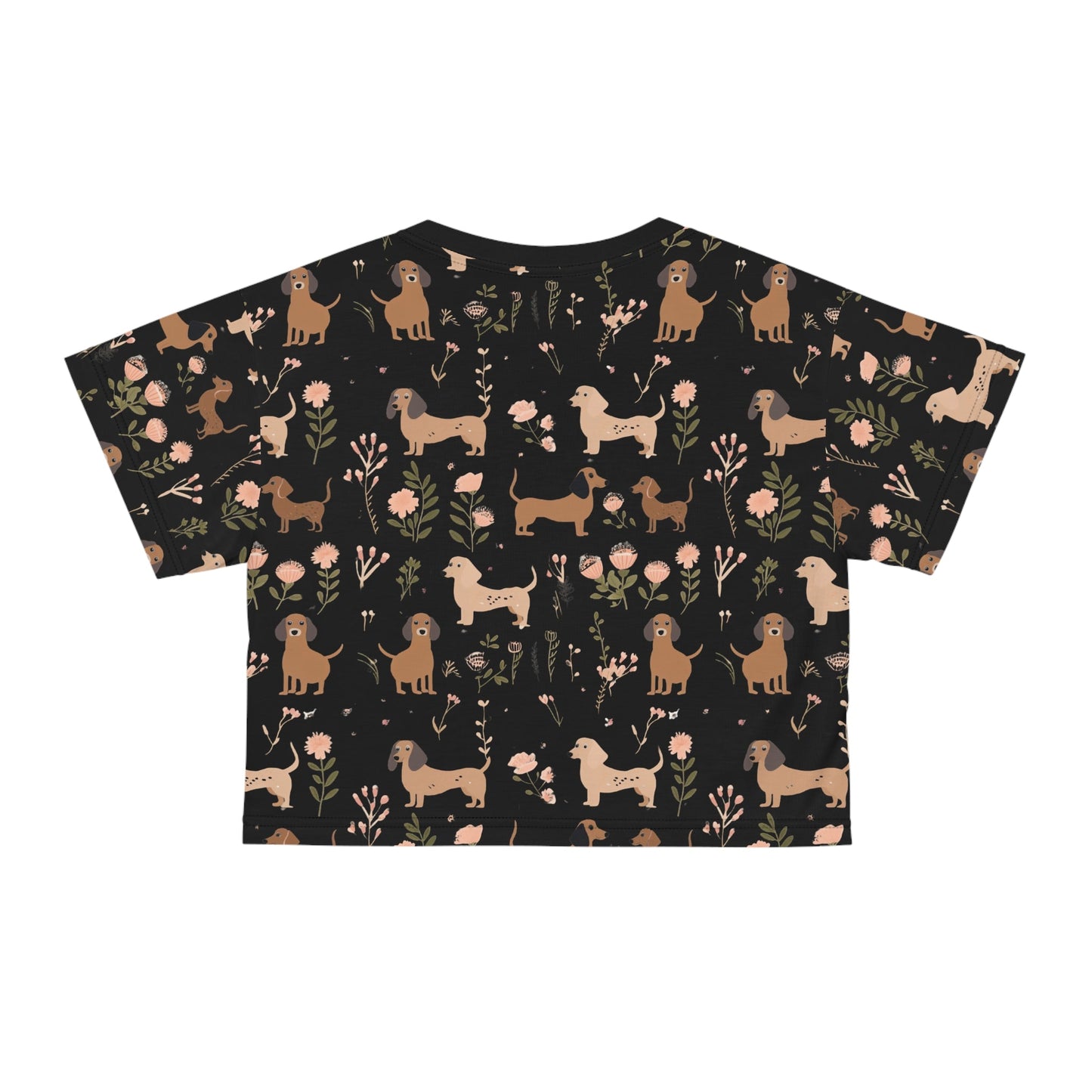 Blossom Hounds - Dachshund Crop Tee - Real Rad Boutique