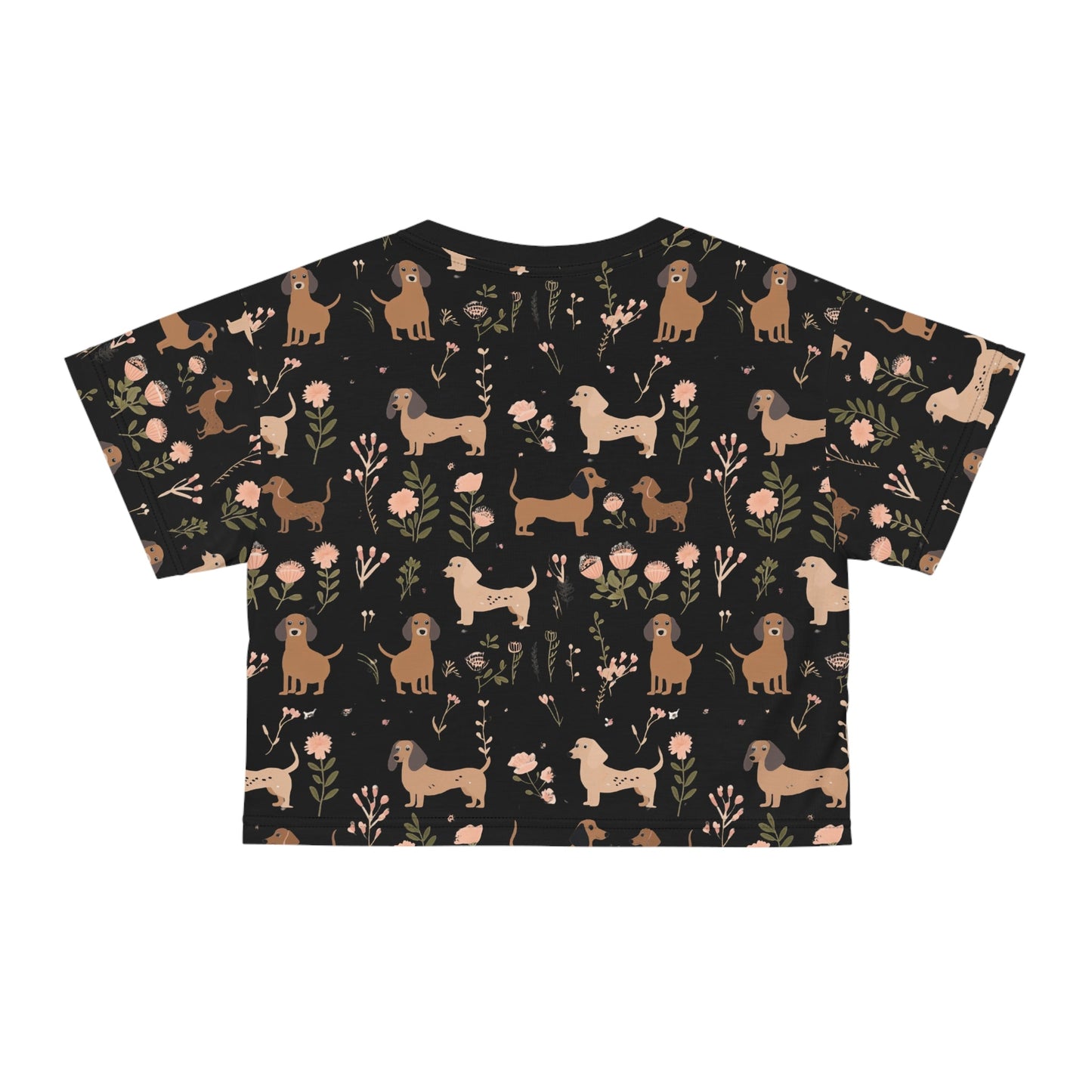 Blossom Hounds - Dachshund Crop Tee - Real Rad Boutique