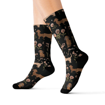 Blossom Hounds - Dachshund Socks - Real Rad Boutique