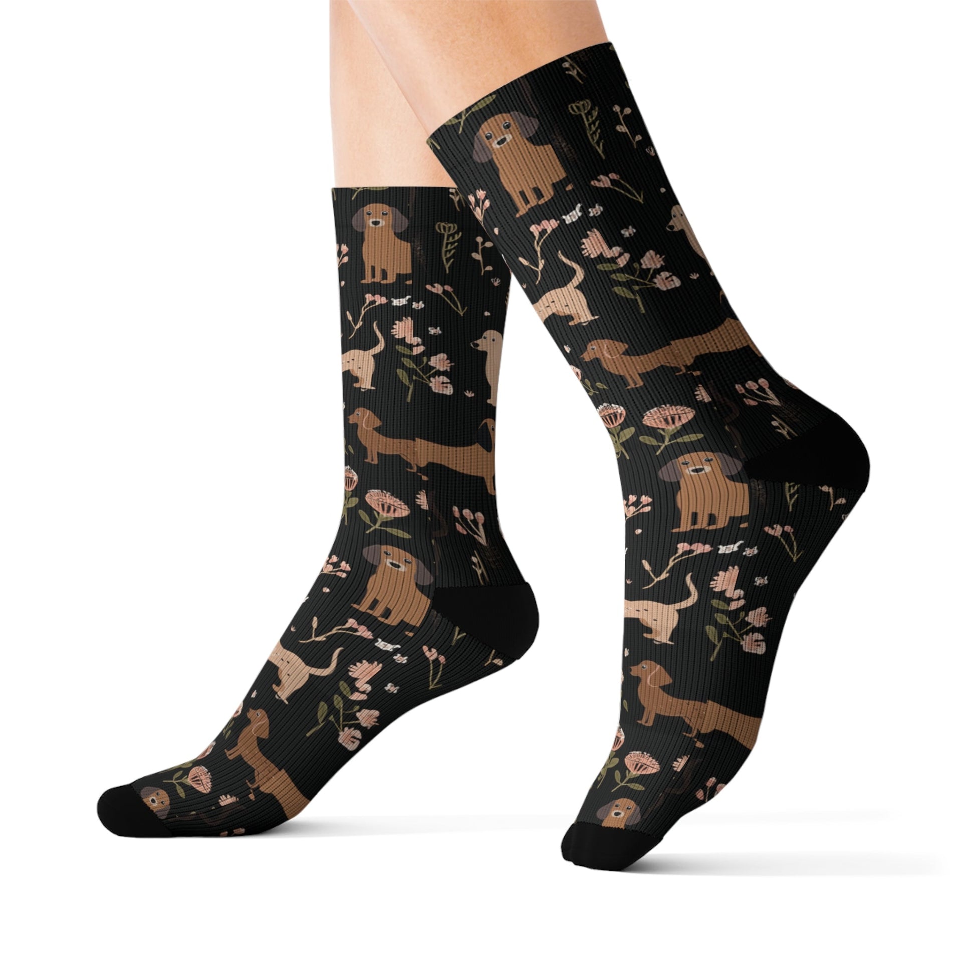 Blossom Hounds - Dachshund Socks - Real Rad Boutique