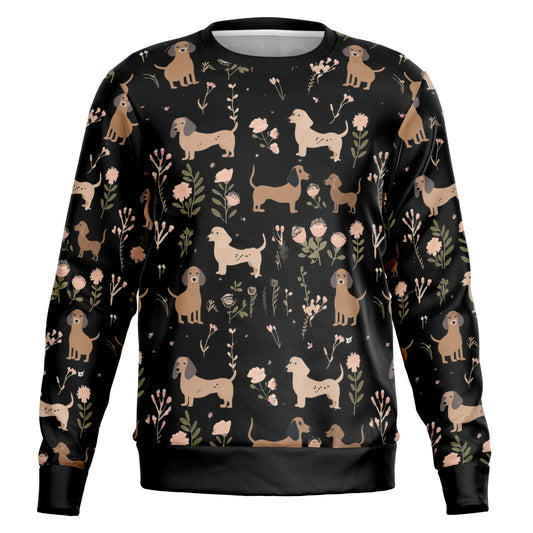 Blossom Hounds - Dachshund Sweatshirt - Real Rad Boutique