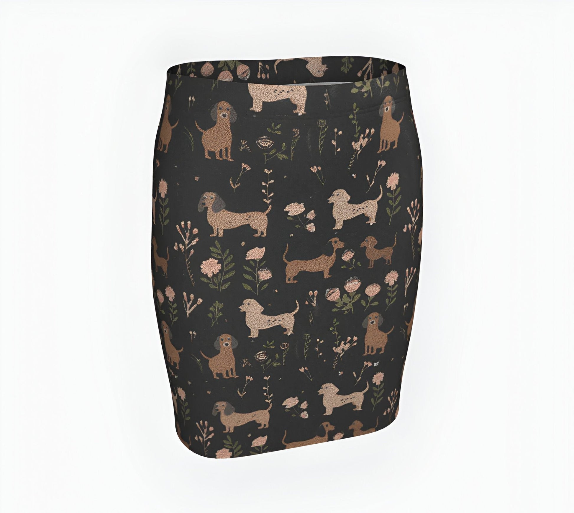 Blossom Hounds - Glitter Fitted Skirt - Real Rad Boutique