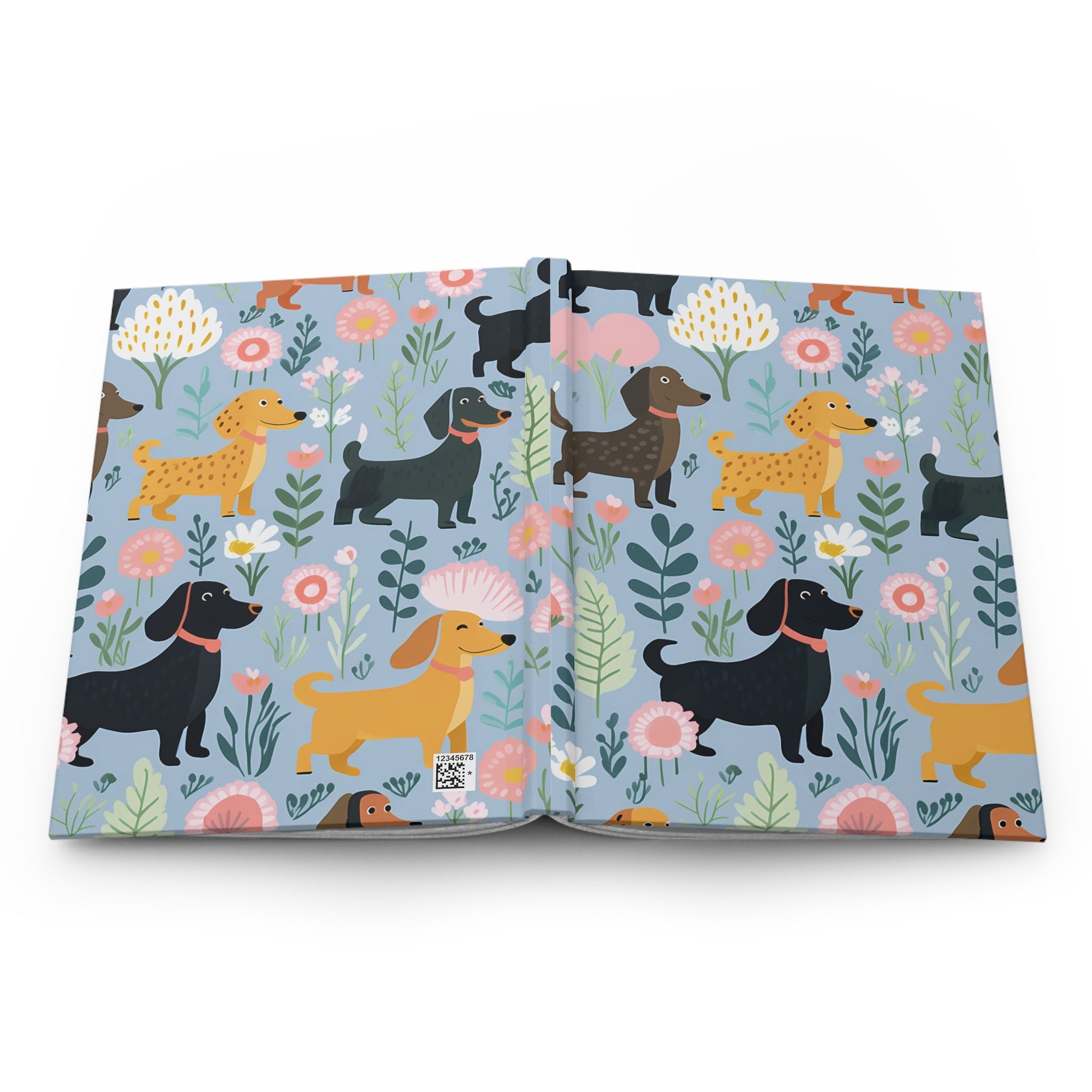 Blue Floral Paws - Hardcover Journal Matte - Real Rad Boutique