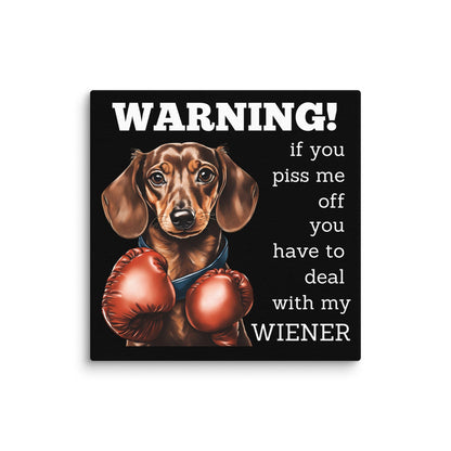 Boxing Wiener - Canvas - Real Rad Boutique