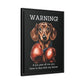 Boxing Wiener - Matte Canvas, Black Frame - Real Rad Boutique