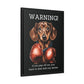 Boxing Wiener - Matte Canvas, Black Frame - Real Rad Boutique