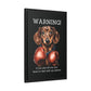 Boxing Wiener - Matte Canvas, Black Frame - Real Rad Boutique