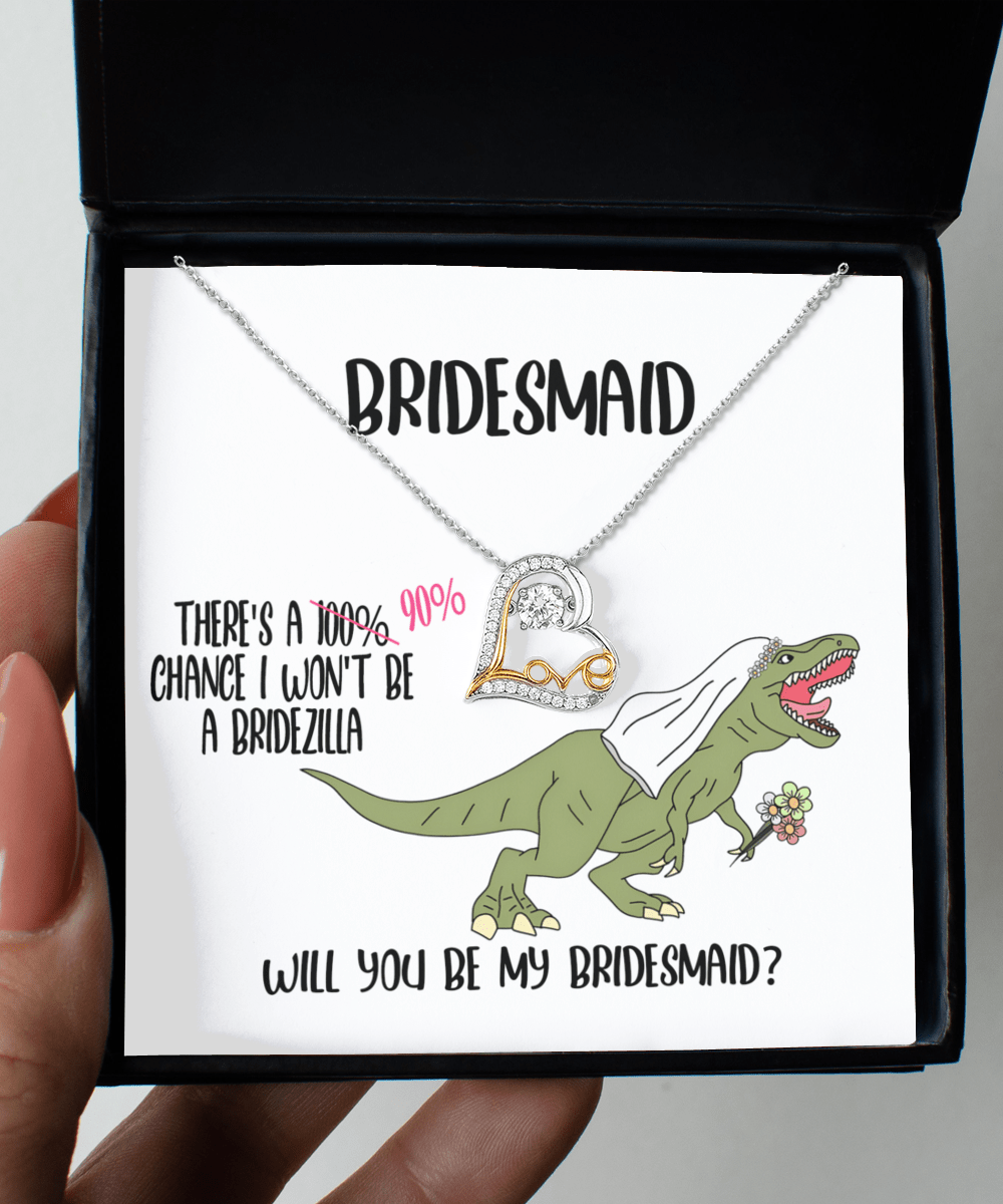 Bridezilla - Love Dancing Necklace - Real Rad Boutique