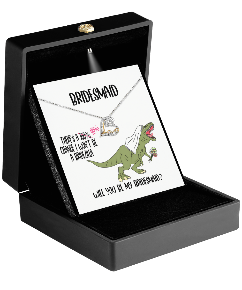 Bridezilla - Love Dancing Necklace - Real Rad Boutique