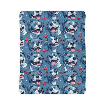 Bully Snuggle Sherpa Fleece Blanket - Real Rad Boutique