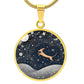 Celestial Dachshund - Circle Pendant - Real Rad Boutique