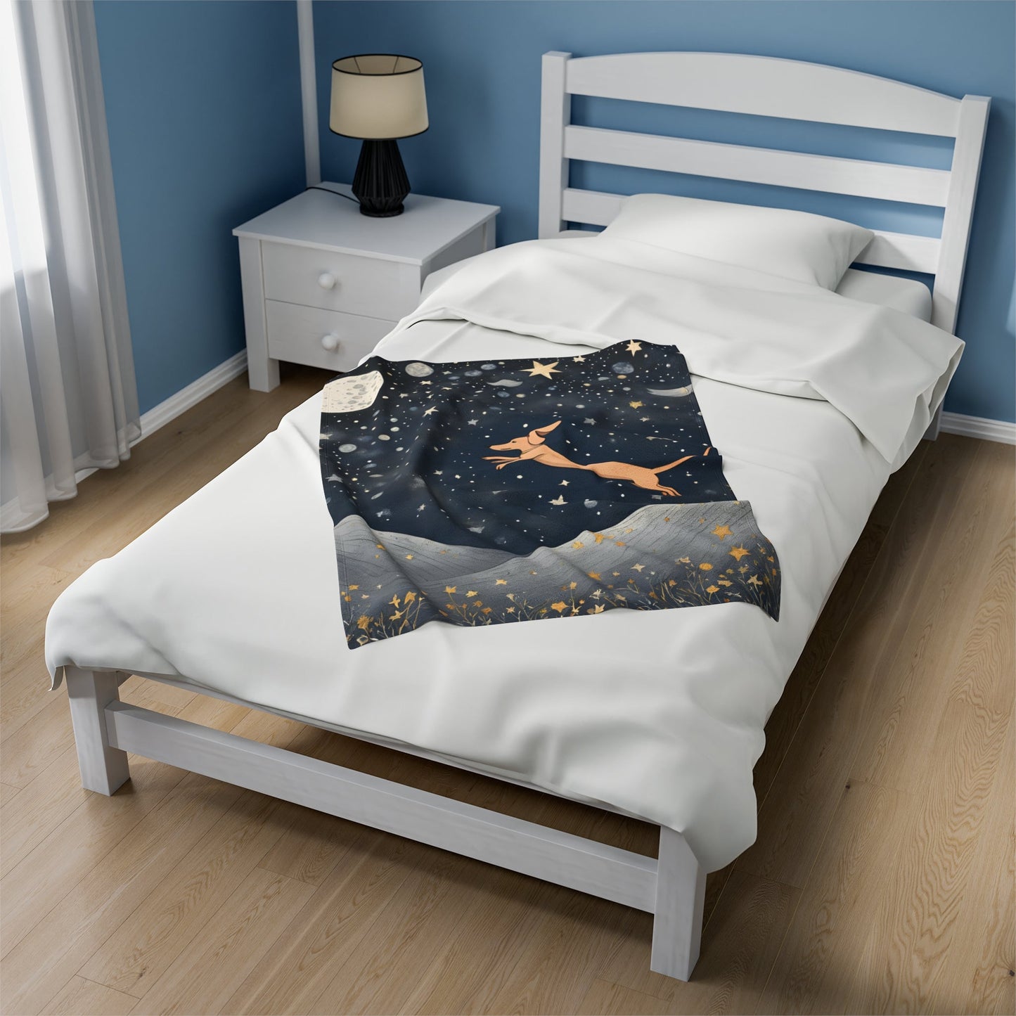 Celestial Dachshund - Velveteen Plush Blanket - Real Rad Boutique