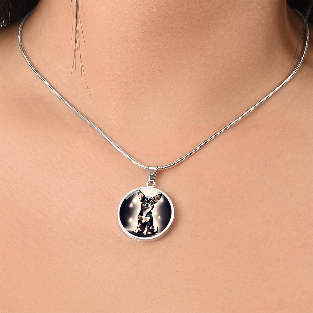 Chihuahua Glow - Circle Necklace - Real Rad Boutique