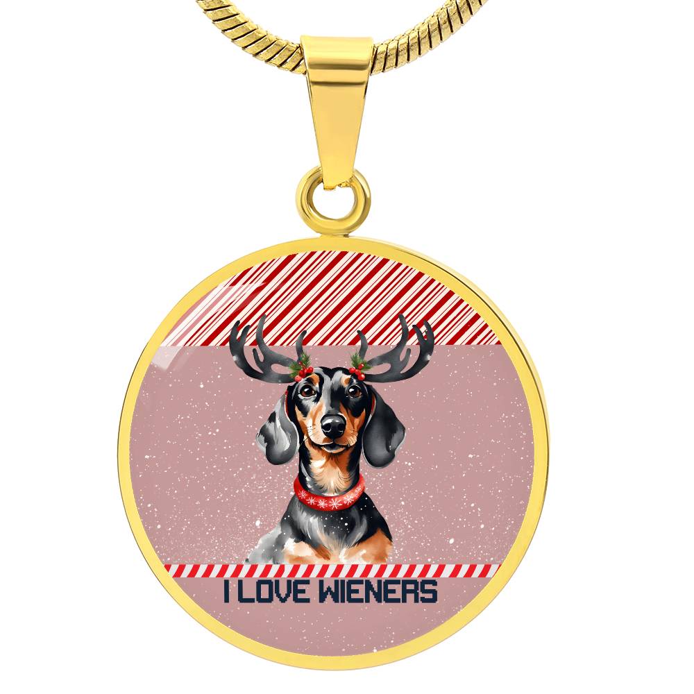 Christmas Wiener Love Graphic Necklace - Real Rad Boutique