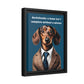 Complete Your Home - Dachshund Matte Canvas, Black Frame - Real Rad Boutique